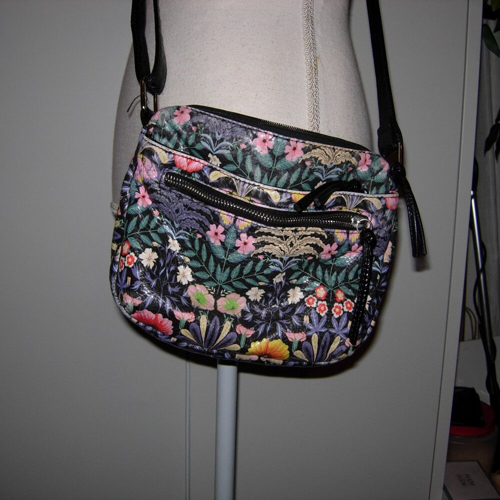 Bueno Floral Leather Crossbody Bag